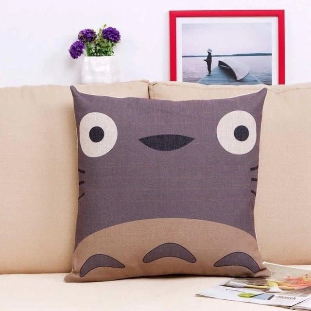 Colorful Totoro Printed Throw Pillow Cover 12 Colorful Totoro Printed Throw Pillow Cover - Image 10