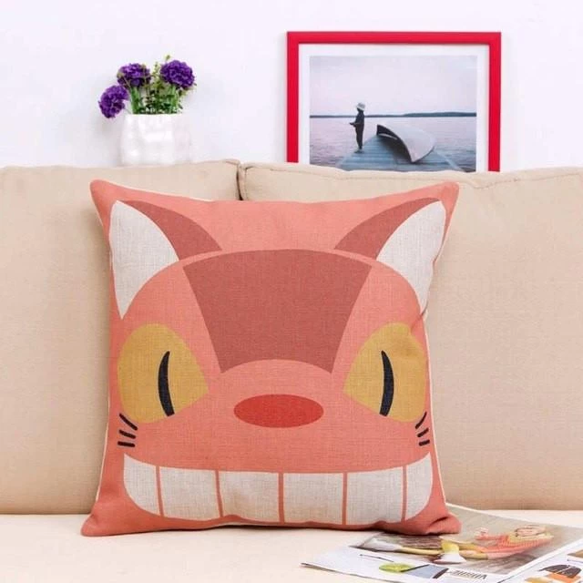 Colorful Totoro Printed Throw Pillow Cover 17 Colorful Totoro Printed Throw Pillow Cover - Image 15