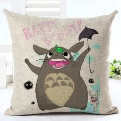 Colorful Totoro Printed Throw Pillow Cover 38 Colorful Totoro Printed Throw Pillow Cover -Ghibli Shop productimage206973805 2nd