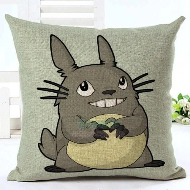 Colorful Totoro Printed Throw Pillow Cover 18 Colorful Totoro Printed Throw Pillow Cover - Image 16