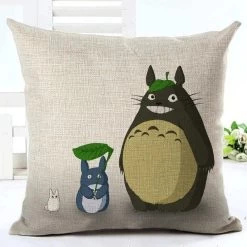 Colorful Totoro Printed Throw Pillow Cover 41 Colorful Totoro Printed Throw Pillow Cover -Ghibli Shop productimage206973827 2nd