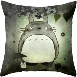 Colorful Totoro Printed Throw Pillow Cover 29 Colorful Totoro Printed Throw Pillow Cover -Ghibli Shop productimage206973833 2nd