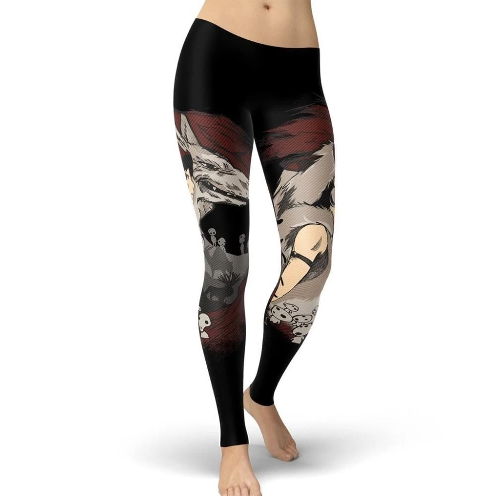 Princess Mononoke Leggings Style 7 5 Princess Mononoke Leggings Style 7 - Image 3