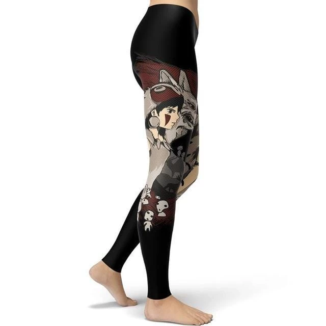 Princess Mononoke Leggings Style 7 3 Princess Mononoke Leggings Style 7