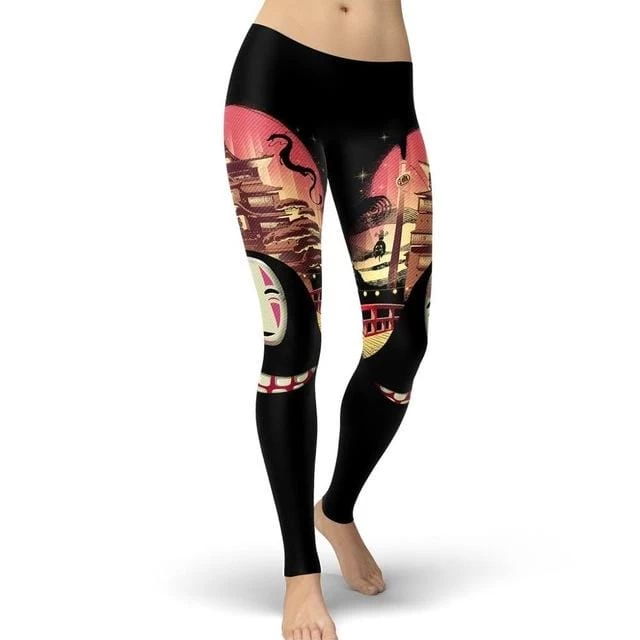 Spirited Away No Face Kaonashi Legging Style 4 3 Spirited Away No Face Kaonashi Legging Style 4