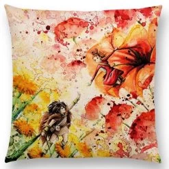 Studio Ghibli Watercolor Throw Pillow Cover -Ghibli Shop productimage417978506 2nd