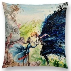 Studio Ghibli Watercolor Throw Pillow Cover -Ghibli Shop productimage417978510 2nd