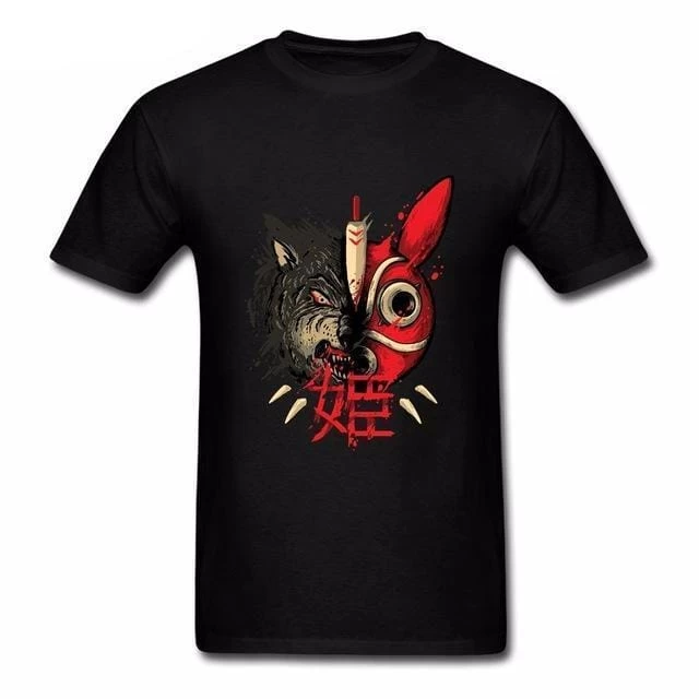 Princess Mononoke Mask & Wolf T Shirts 13 Princess Mononoke Mask & Wolf T Shirts - Image 11