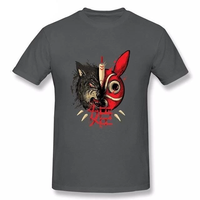 Princess Mononoke Mask & Wolf T Shirts 9 Princess Mononoke Mask & Wolf T Shirts - Image 7