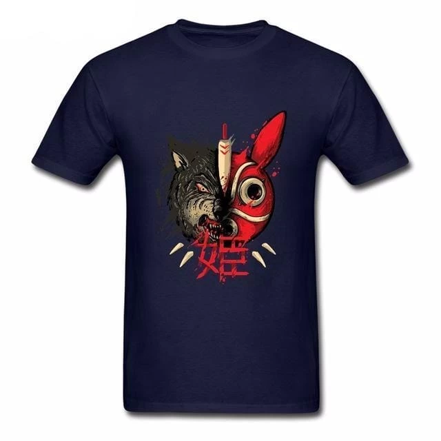Princess Mononoke Mask & Wolf T Shirts 10 Princess Mononoke Mask & Wolf T Shirts - Image 8