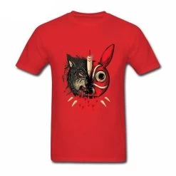 Princess Mononoke Mask & Wolf T Shirts 24 Princess Mononoke Mask & Wolf T Shirts -Ghibli Shop productimage441287389 2nd