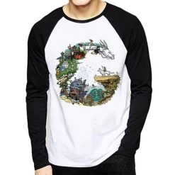Studio Ghibli Long Sleeve Raglan T-Shirt 10 Styles