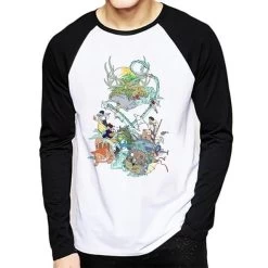 Studio Ghibli Long Sleeve Raglan T-Shirt 10 Styles -Ghibli Shop productimage862253254 2nd 1