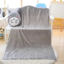 My Neighbor Totoro Hand Warmer Plush Pillow With Grey Blanket -Ghibli Shop productimage970749050 2nd
