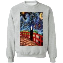 Spirited Away No Face Kaonashi In The Starry Night Sweatshirt