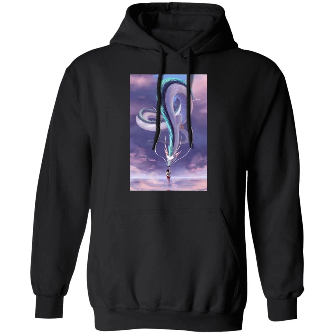 Spirited Away – Chihiro Touching Haku Dragon Hoodie 5 Spirited Away – Chihiro Touching Haku Dragon Hoodie - Image 3