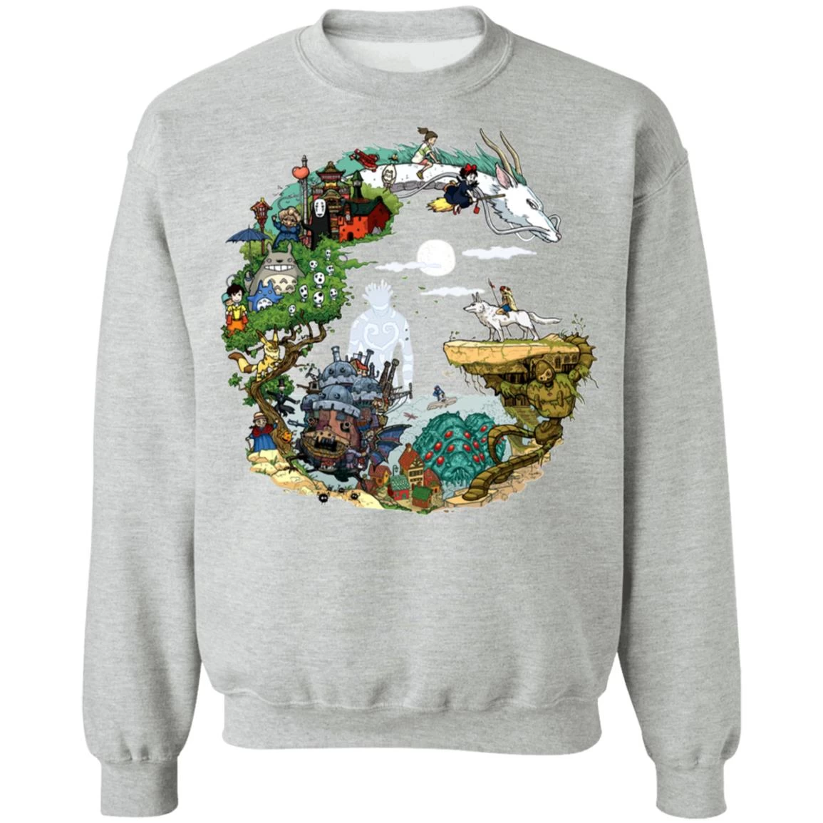 Ghibli Movie Circle Sweatshirt 3 Ghibli Movie Circle Sweatshirt
