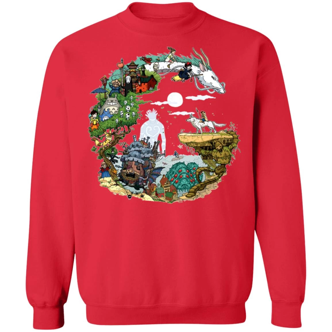 Ghibli Movie Circle Sweatshirt 8 Ghibli Movie Circle Sweatshirt - Image 6