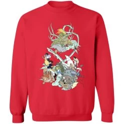 Ghibli Characters Color Collection Sweatshirt -Ghibli Shop redirect01082021140128 5 1