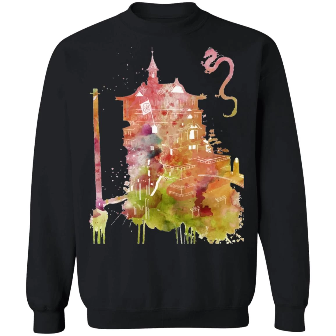 Spirited Away – The Bathhouse Color Cutout Sweatshirt 14 Spirited Away – The Bathhouse Color Cutout Sweatshirt - Image 12
