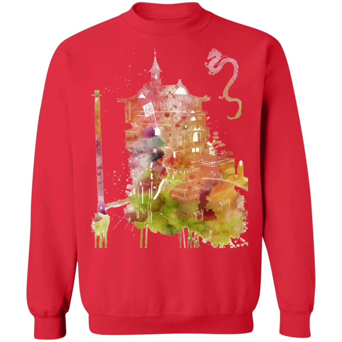 Spirited Away – The Bathhouse Color Cutout Sweatshirt 17 Spirited Away – The Bathhouse Color Cutout Sweatshirt - Image 15