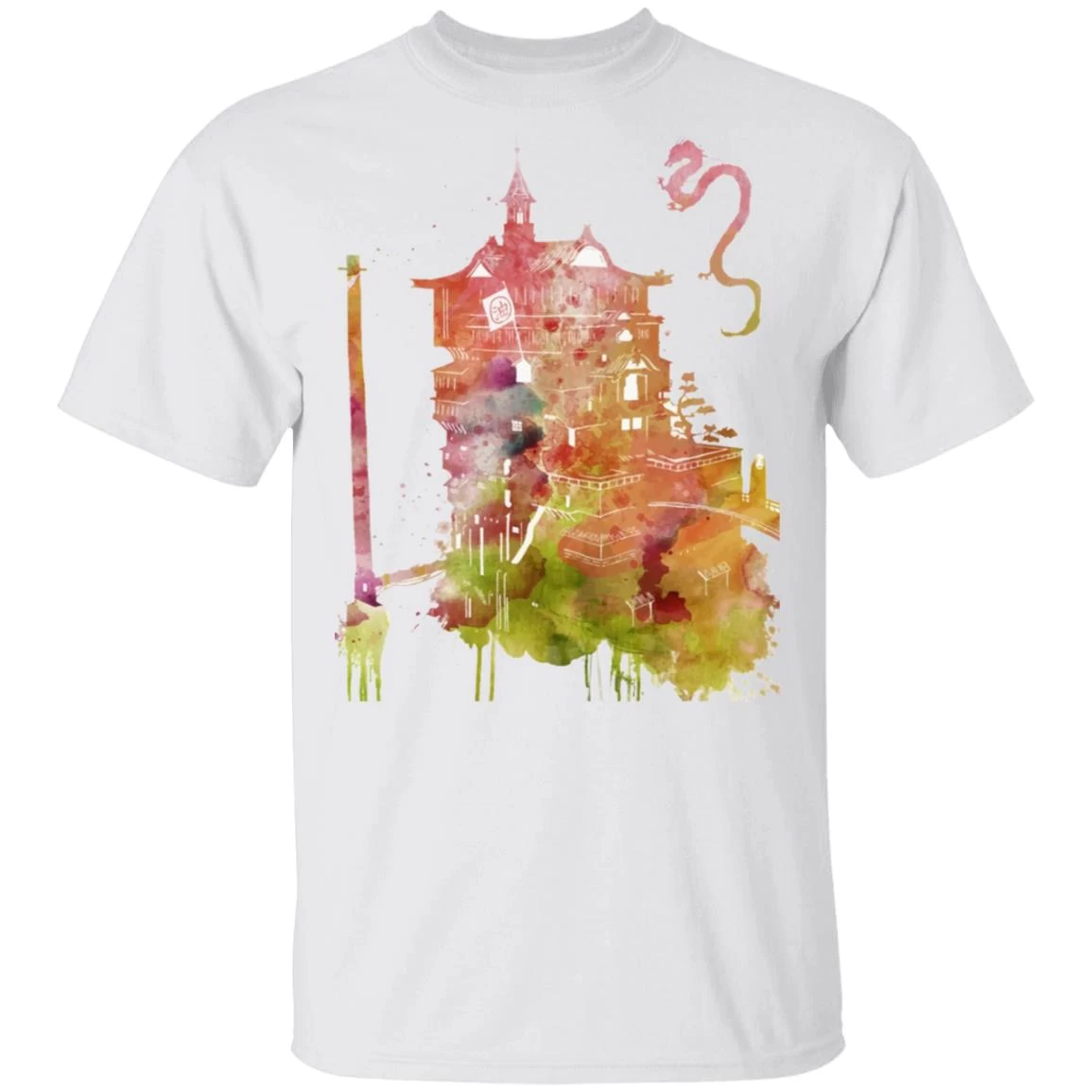 Spirited Away – The Bathhouse Color Cutout T Shirt 4 Spirited Away – The Bathhouse Color Cutout T Shirt - Image 2