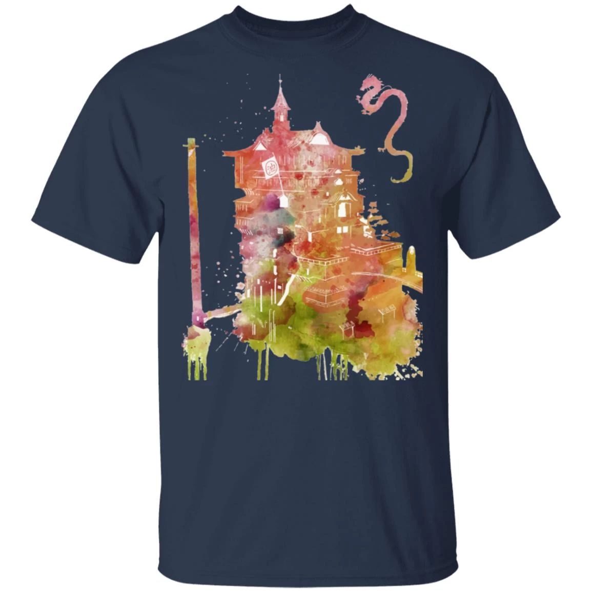 Spirited Away – The Bathhouse Color Cutout T Shirt 18 Spirited Away – The Bathhouse Color Cutout T Shirt - Image 16
