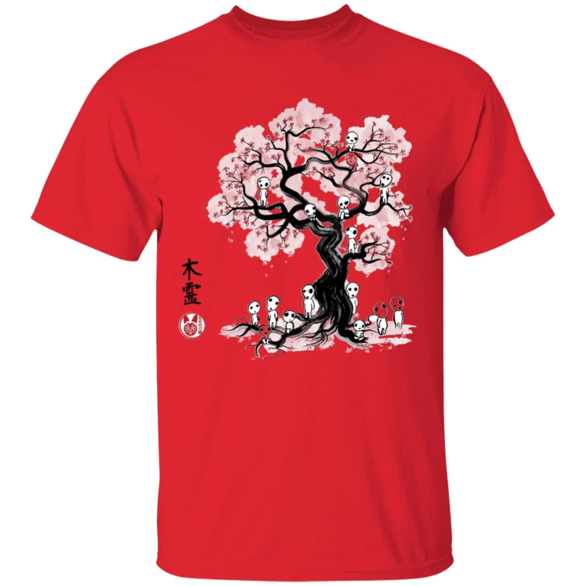 Tree Spirits Under The Sakura T Shirt 10 Tree Spirits Under The Sakura T Shirt - Image 8