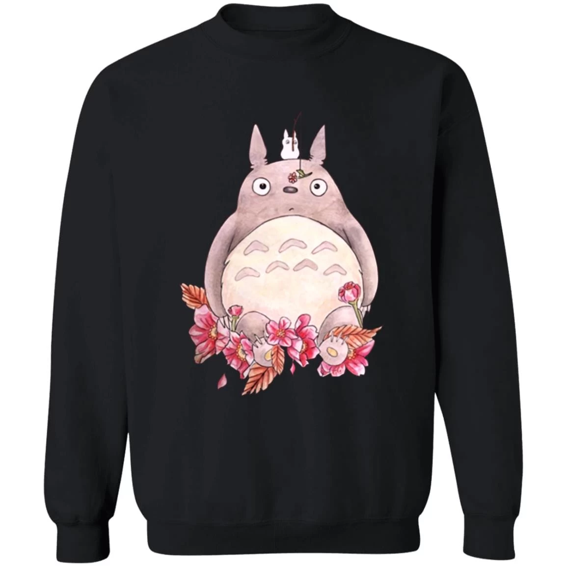 Totoro – Flower Fishing Sweatshirt 5 Totoro – Flower Fishing Sweatshirt - Image 3