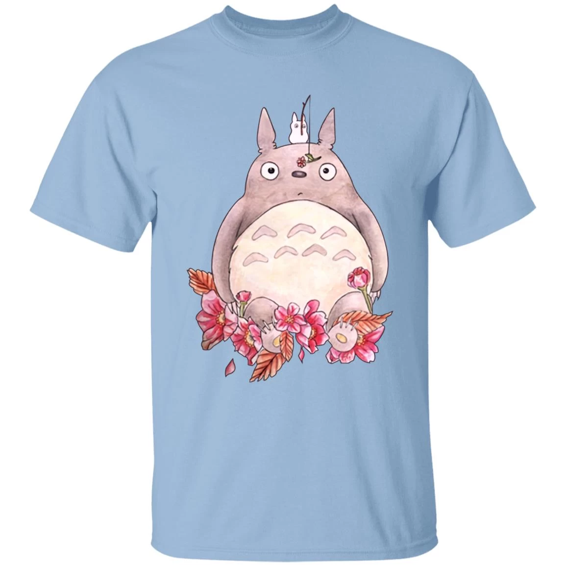 Totoro – Flower Fishing T Shirt 3 Totoro – Flower Fishing T Shirt