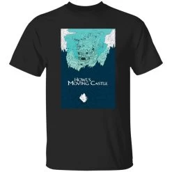 Howl’s Moving Castle Blue Tone Art T Shirt -Ghibli Shop redirect03042021140305 2