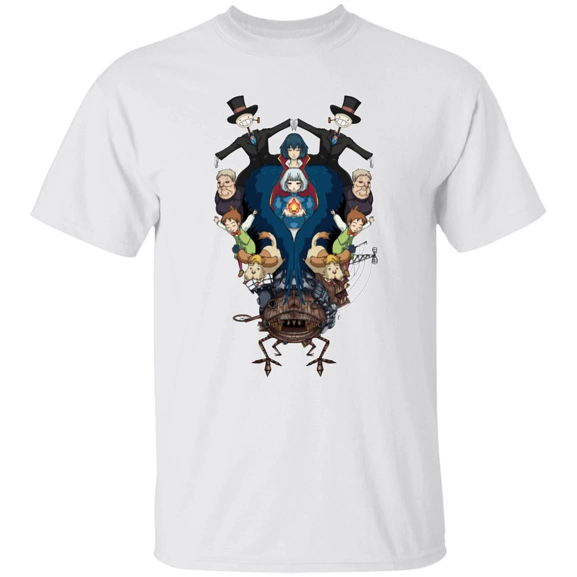Howl’s Moving Castle Characters Mirror T Shirt 4 Howl’s Moving Castle Characters Mirror T Shirt - Image 2
