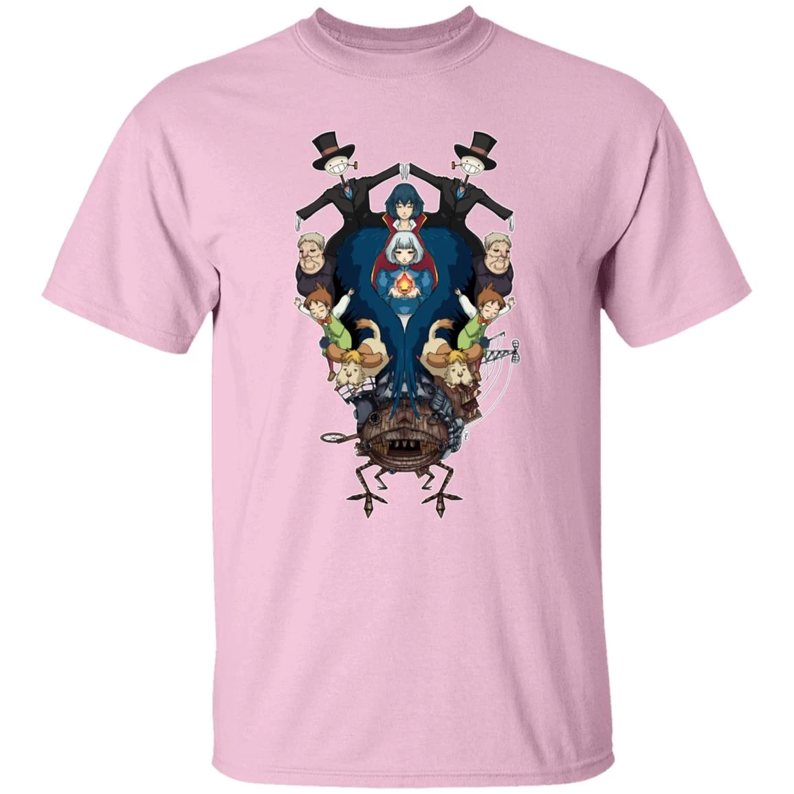 Howl’s Moving Castle Characters Mirror T Shirt 16 Howl’s Moving Castle Characters Mirror T Shirt - Image 14