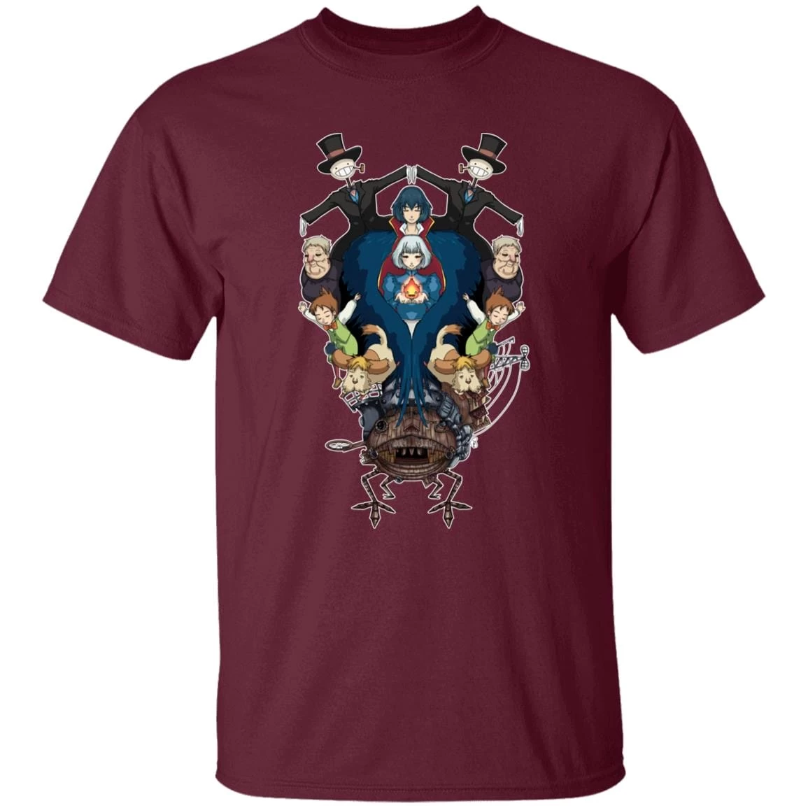 Howl’s Moving Castle Characters Mirror T Shirt 8 Howl’s Moving Castle Characters Mirror T Shirt - Image 6