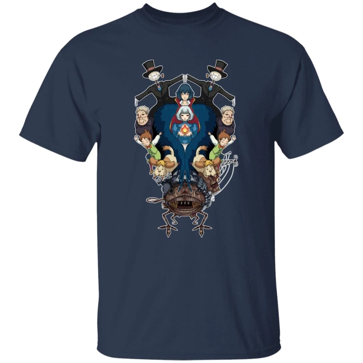 Howl’s Moving Castle Characters Mirror T Shirt 18 Howl’s Moving Castle Characters Mirror T Shirt - Image 16