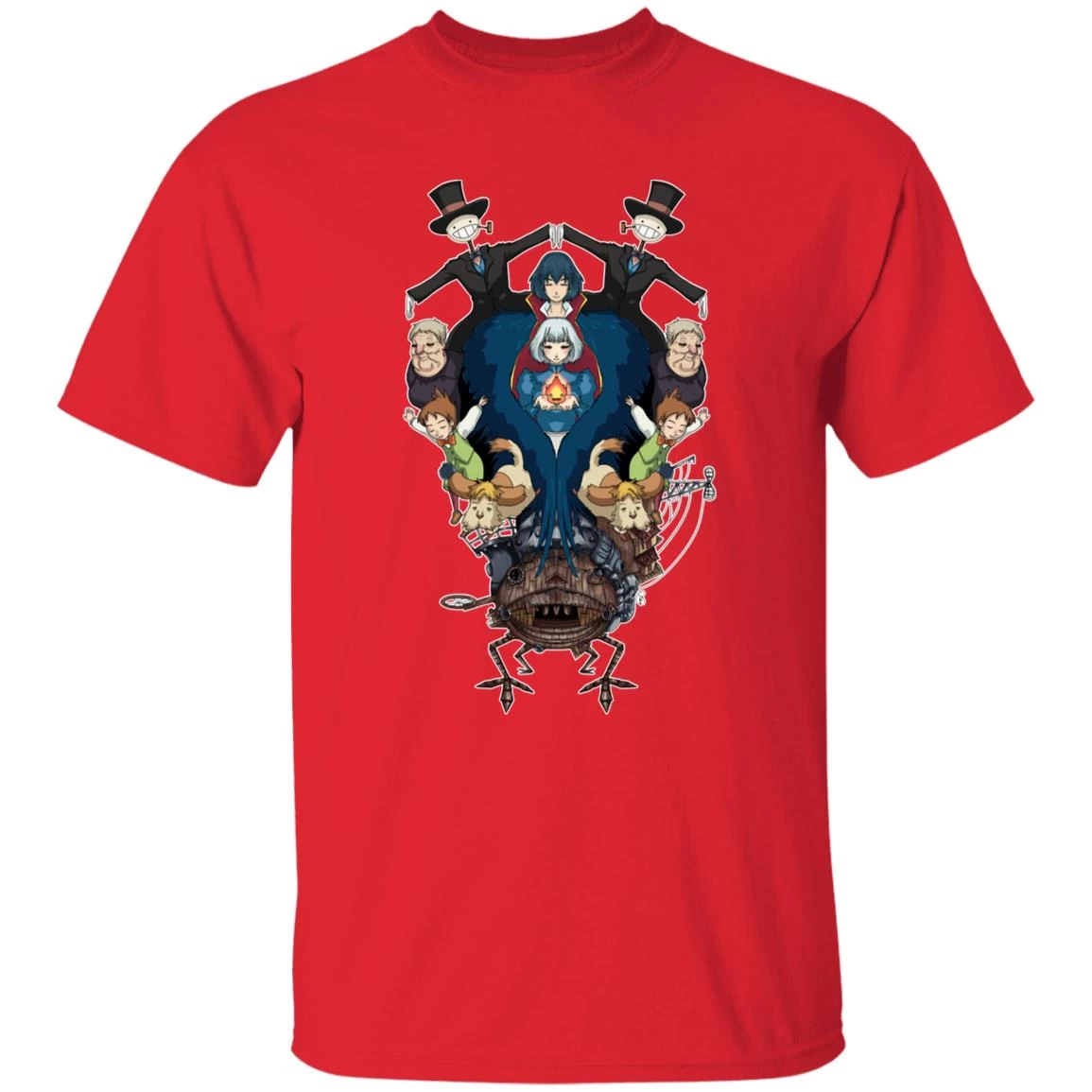 Howl’s Moving Castle Characters Mirror T Shirt 10 Howl’s Moving Castle Characters Mirror T Shirt - Image 8