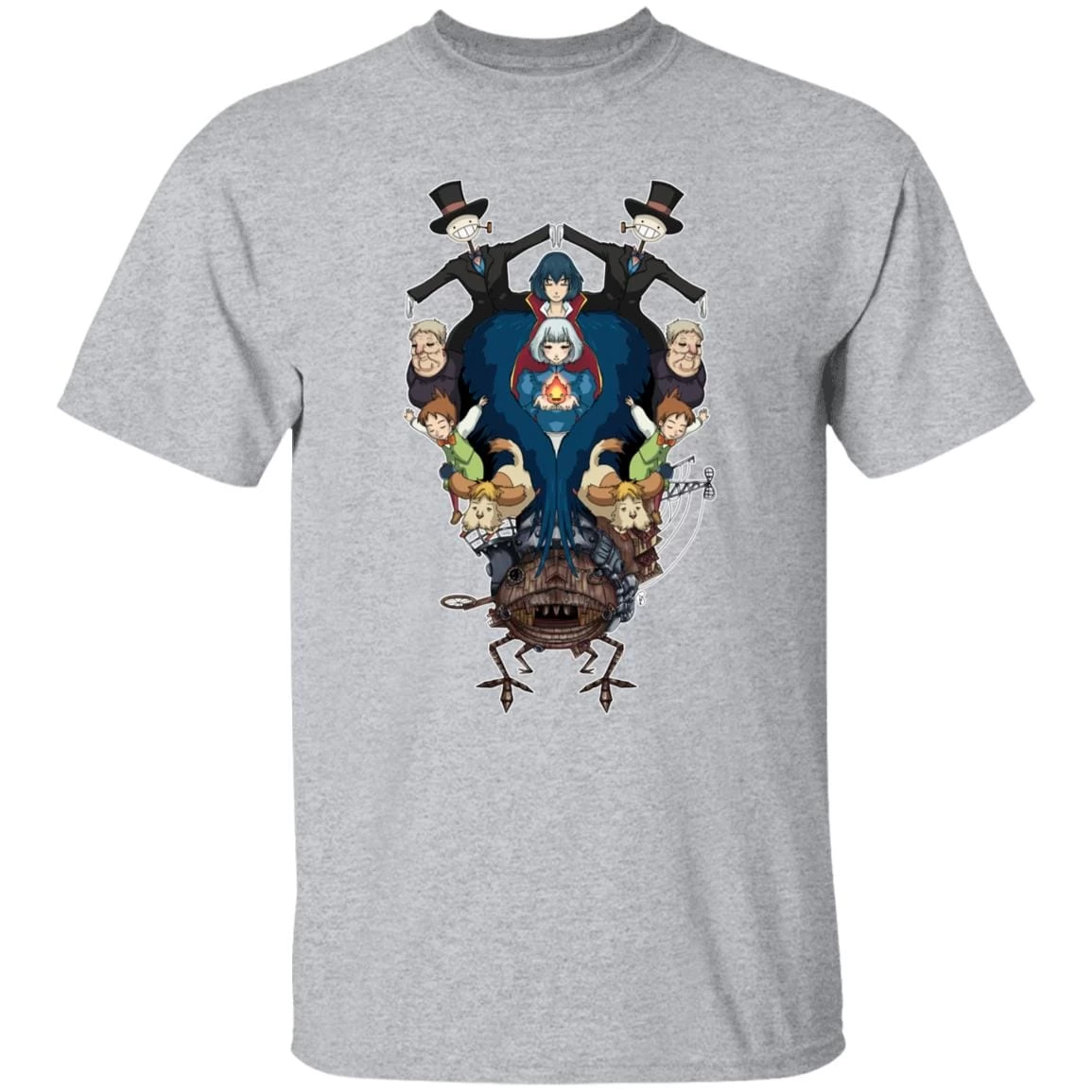 Howl’s Moving Castle Characters Mirror T Shirt 20 Howl’s Moving Castle Characters Mirror T Shirt - Image 18
