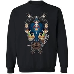 Howl’s Moving Castle Characters Mirror Sweatshirt -Ghibli Shop redirect03042021140322 2 1