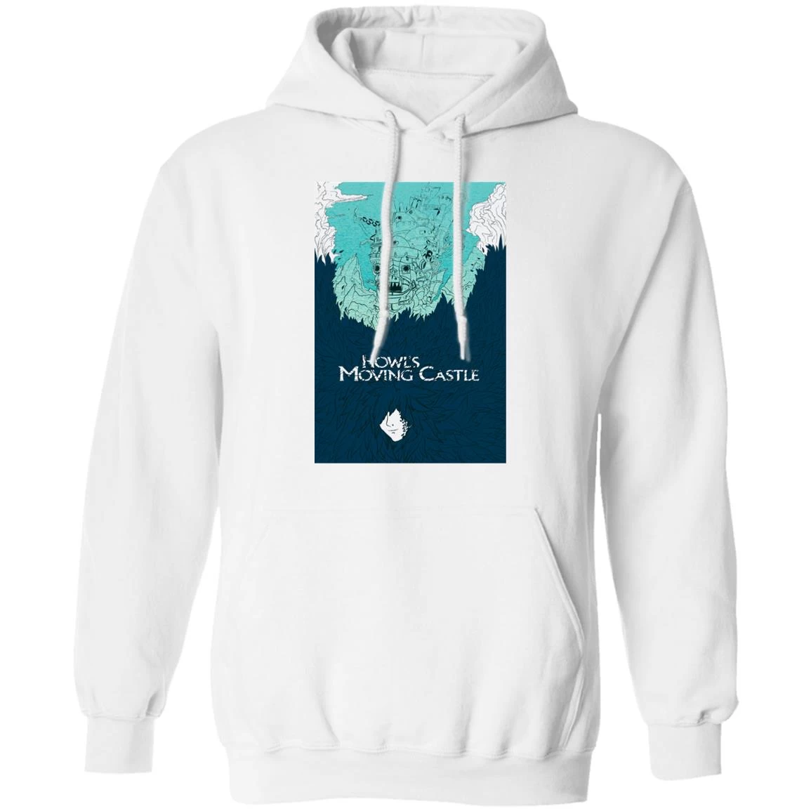 Howl’s Moving Castle Blue Tone Art Hoodie 4 Howl’s Moving Castle Blue Tone Art Hoodie - Image 2