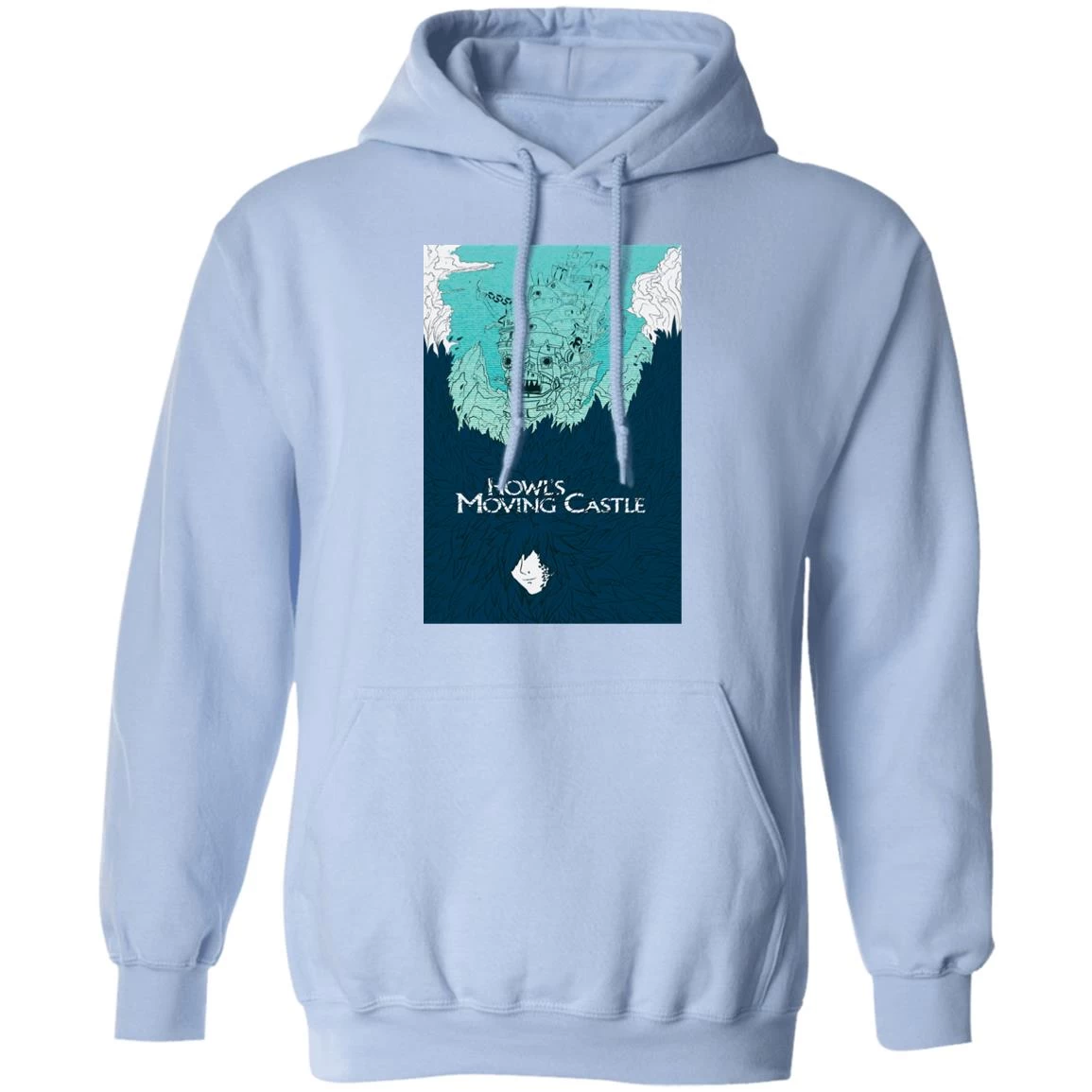 Howl’s Moving Castle Blue Tone Art Hoodie 8 Howl’s Moving Castle Blue Tone Art Hoodie - Image 6
