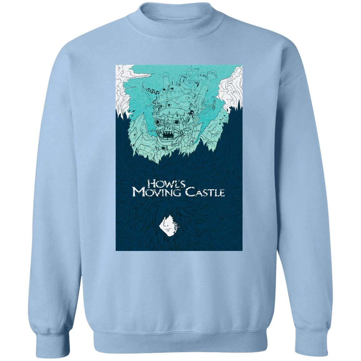 Howl’s Moving Castle Blue Tone Art Sweatshirt 10 Howl’s Moving Castle Blue Tone Art Sweatshirt - Image 8