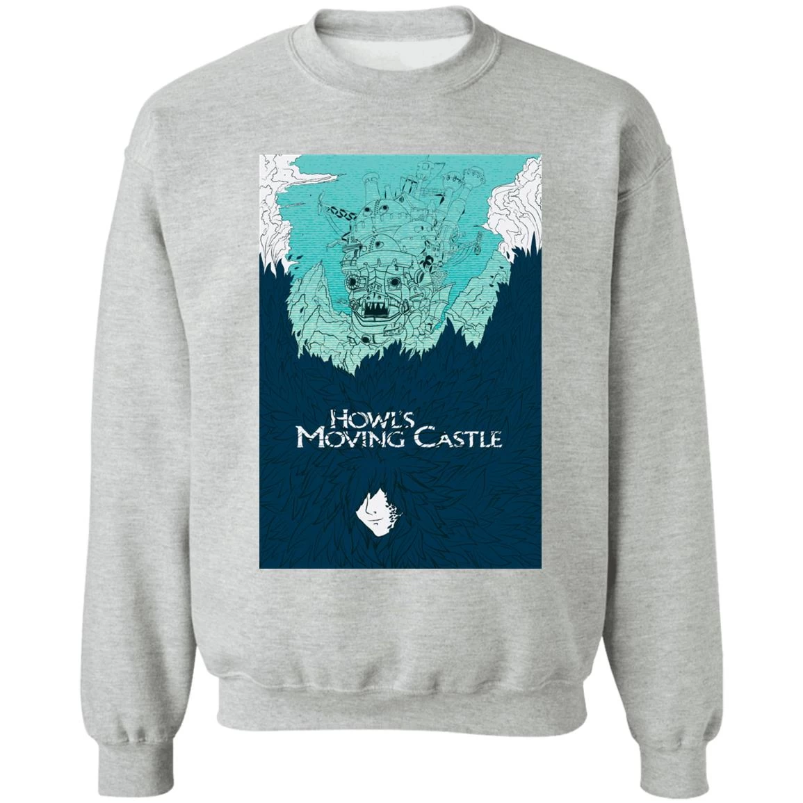 Howl’s Moving Castle Blue Tone Art Sweatshirt 12 Howl’s Moving Castle Blue Tone Art Sweatshirt - Image 10