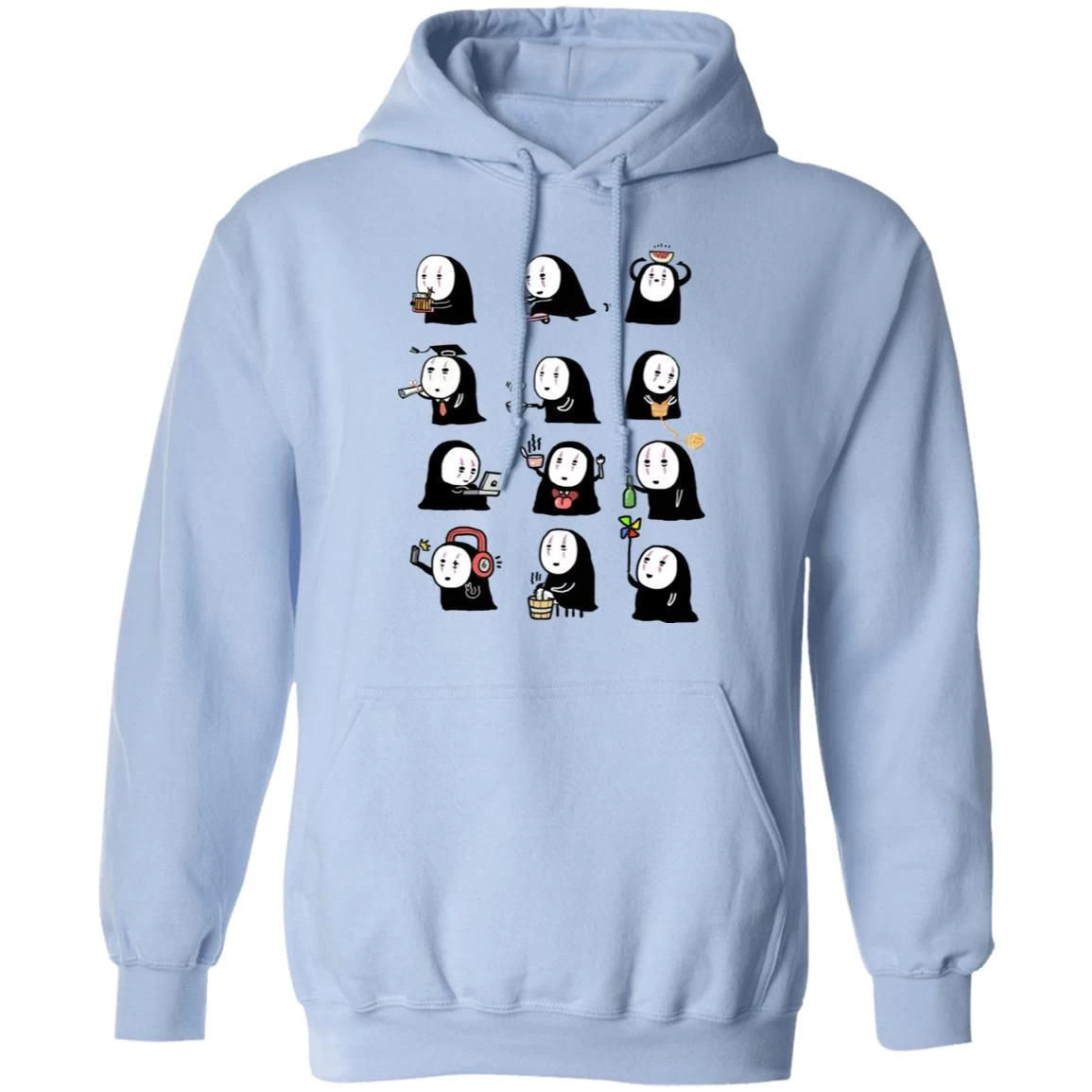 Cute No Face Kaonashi Collection Hoodie 8 Cute No Face Kaonashi Collection Hoodie - Image 6