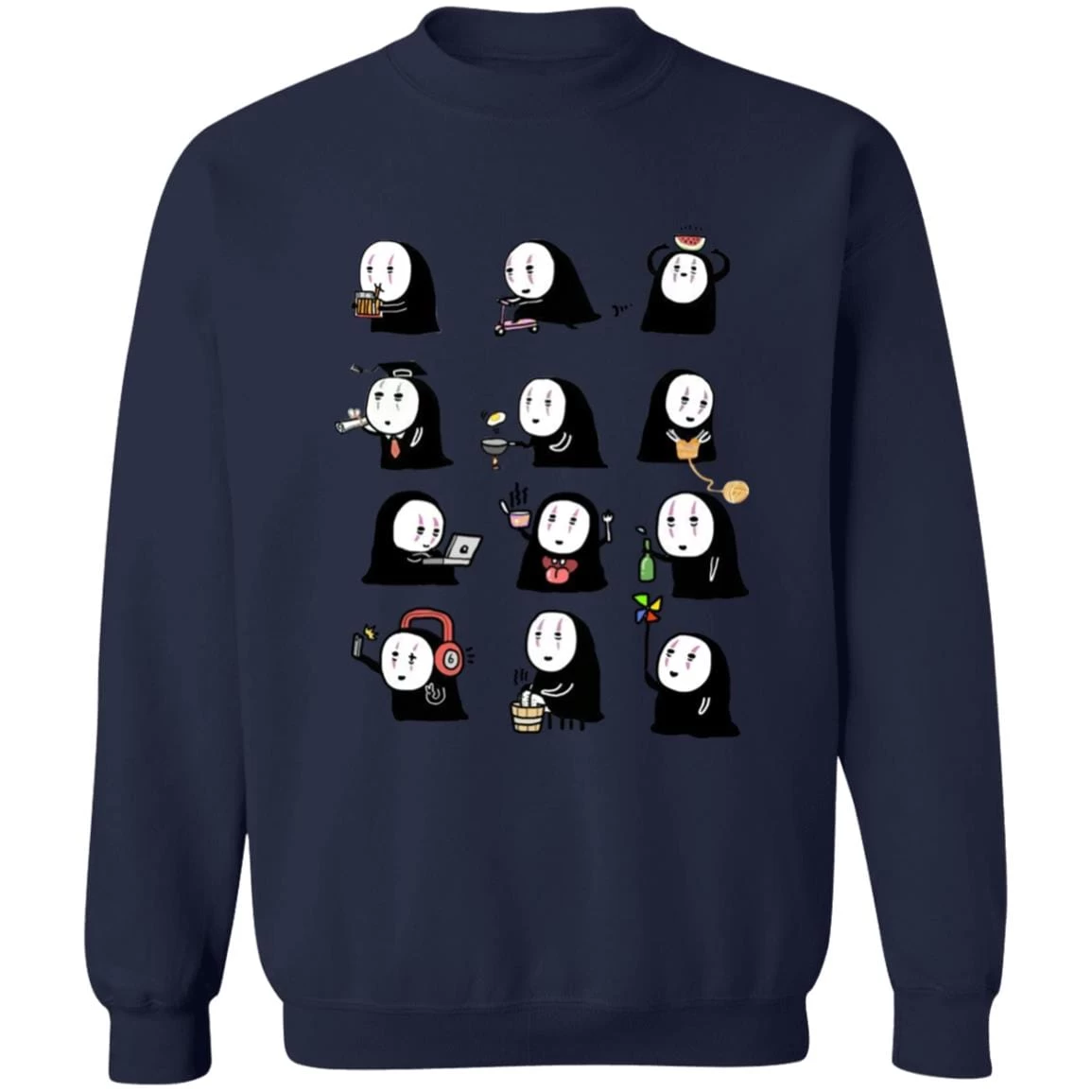 Cute No Face Kaonashi Collection Sweatshirt 7 Cute No Face Kaonashi Collection Sweatshirt - Image 5