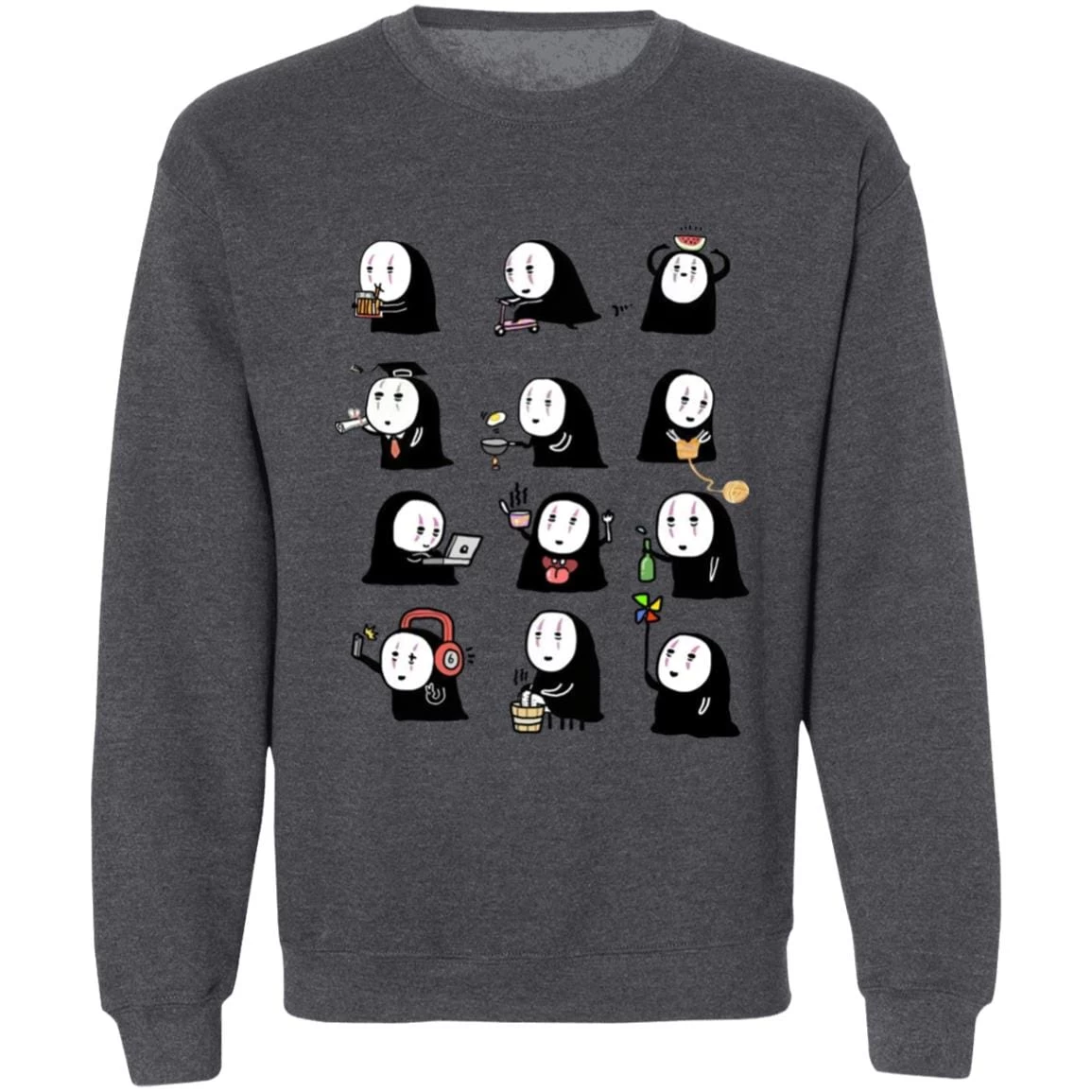 Cute No Face Kaonashi Collection Sweatshirt 9 Cute No Face Kaonashi Collection Sweatshirt - Image 7