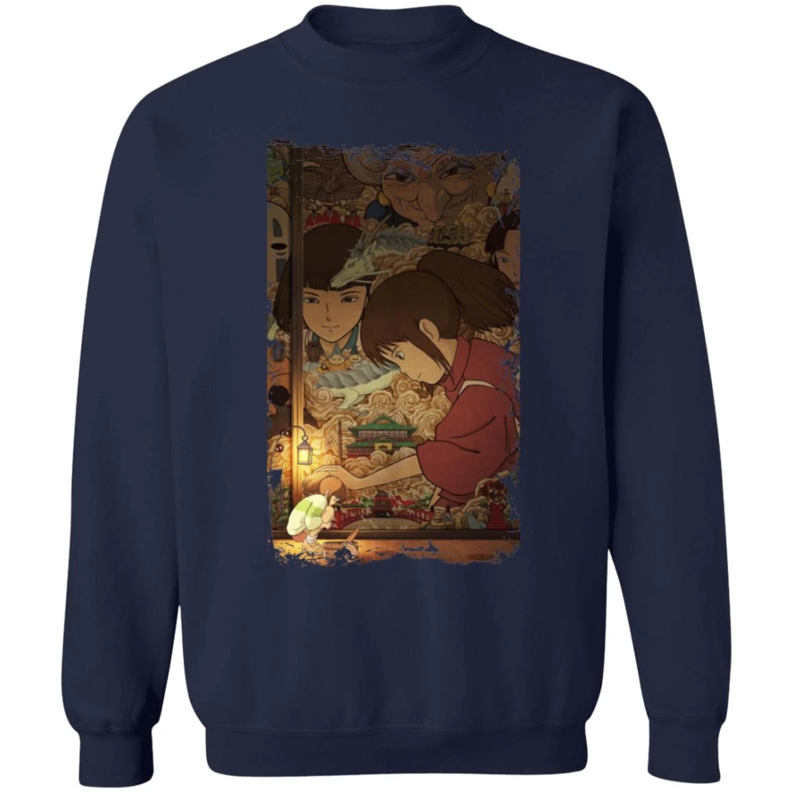 Spirited Away Movie China Poster Sweatshirt 7 Spirited Away Movie China Poster Sweatshirt - Image 5