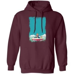 Ponyo And Sosuke On Boat Hoodie -Ghibli Shop redirect04022021150452 7