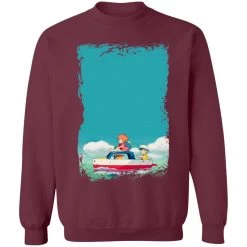 Ponyo And Sosuke On Boat Sweatshirt -Ghibli Shop redirect04032021020458 3