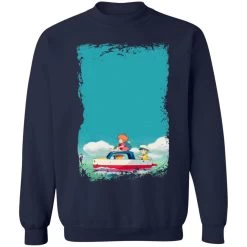 Ponyo And Sosuke On Boat Sweatshirt -Ghibli Shop redirect04032021020458 4 1