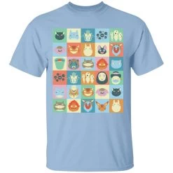 Ghibli Colorful Characters Collection T Shirt